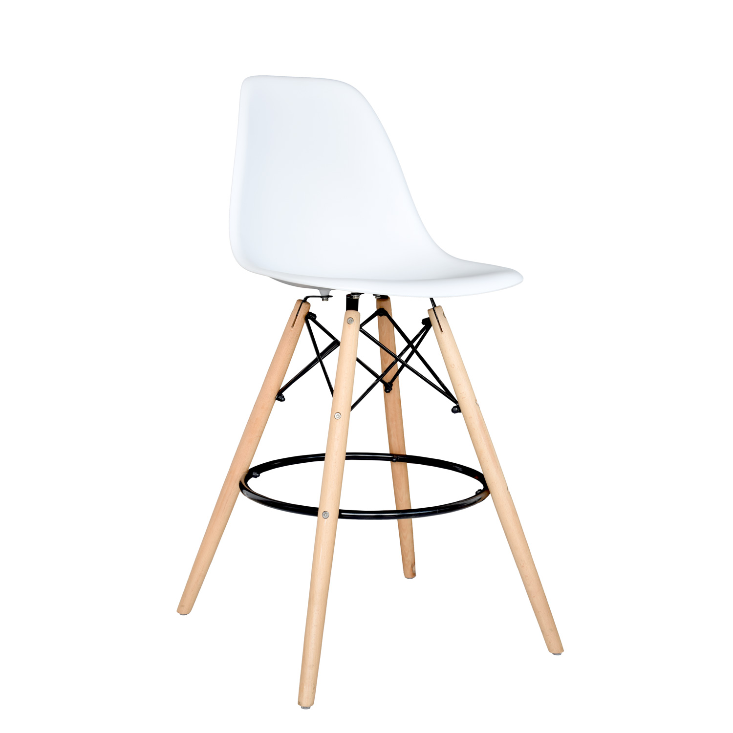 EAMES-CAJERO-BLANCO-FC Banco para Bar Eames - Imagen 1