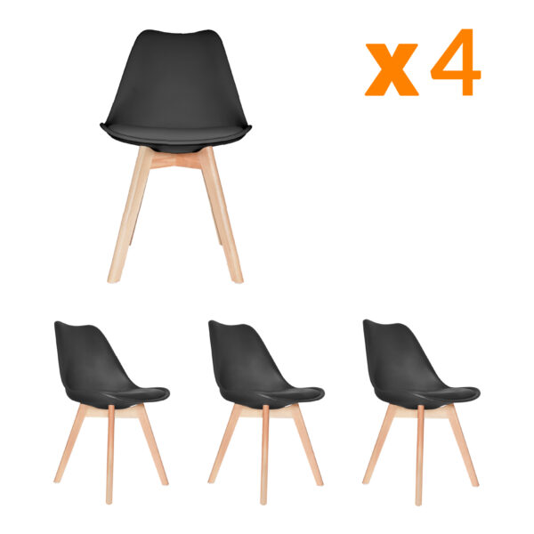 Set x4 Silla de Diseño Ema