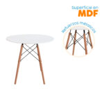 Mesa De Comedor Redonda Eames - Imagen 5