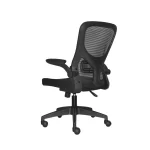 La silla de oficina Zad con espaldar en malla y brazos regulables para oficina moderna.