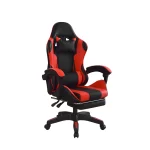 Sillla gamer BYD con reposapiés, cojines ergonómicos y diseño reclinable.