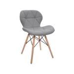 Silla de comedor Mariposa 4 Patas con estructura en madera y diseño moderno para espacios contemporáneos.