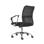 Silla de oficina Dubai Inter con espaldar en malla y base cromada para espacios de trabajo modernos.