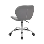 Silla de oficina giratoria Mariposa con base cromada y diseño moderno para escritorio o estudio.