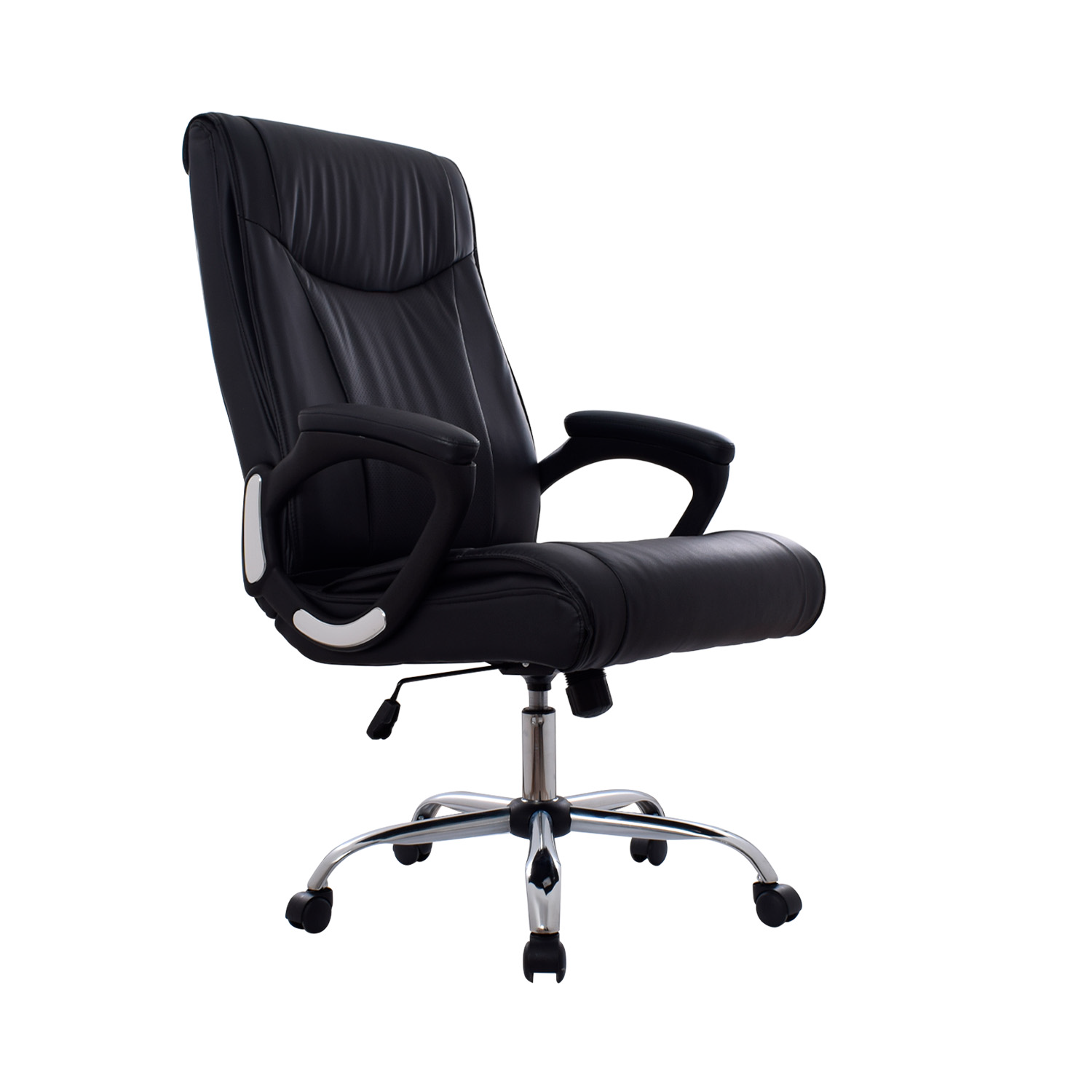 VISTA-1-SILLON-VERA-NEGRA Silla de Oficina Vera con Cabecero Bonno - Imagen 1