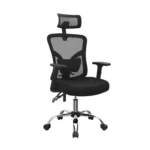 Silla de oficina ergonómica Fone Ultra con cabecero regulable y espaldar en malla para oficinas modernas.