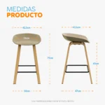 Butaco Para Bar Misuri - Imagen 3