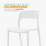 Juego de comedor Londres con mesa circular y sillas modernas en estilo nórdico para ambientes elegantes y funcionales