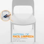Juego de comedor Londres con mesa circular y sillas modernas en estilo nórdico para ambientes elegantes y funcionales