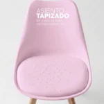 Juego de comedor Paris con mesa redonda moderna y cuatro sillas con estilo contemporáneo para hogar moderno.