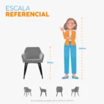 Silla de Comedor Tapizada con Brazos Milei Bonno - Imagen 7