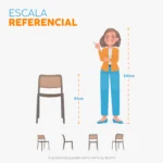 La silla NET con estructura en polipropileno microperforado, ideal para comedores, cafeterías y espacios modernos.