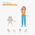 Silla de comedor Eames con patas de madera y diseño moderno para comedor u oficina.