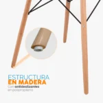 El juego de comedor Owen con mesa redonda en MDF y 4 sillas tapizadas en terciopelo. Diseño moderno, elegante y perfecto para tu hogar.
