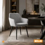 Silla de Comedor Tapizada con Brazos Milei Bonno - Imagen 8